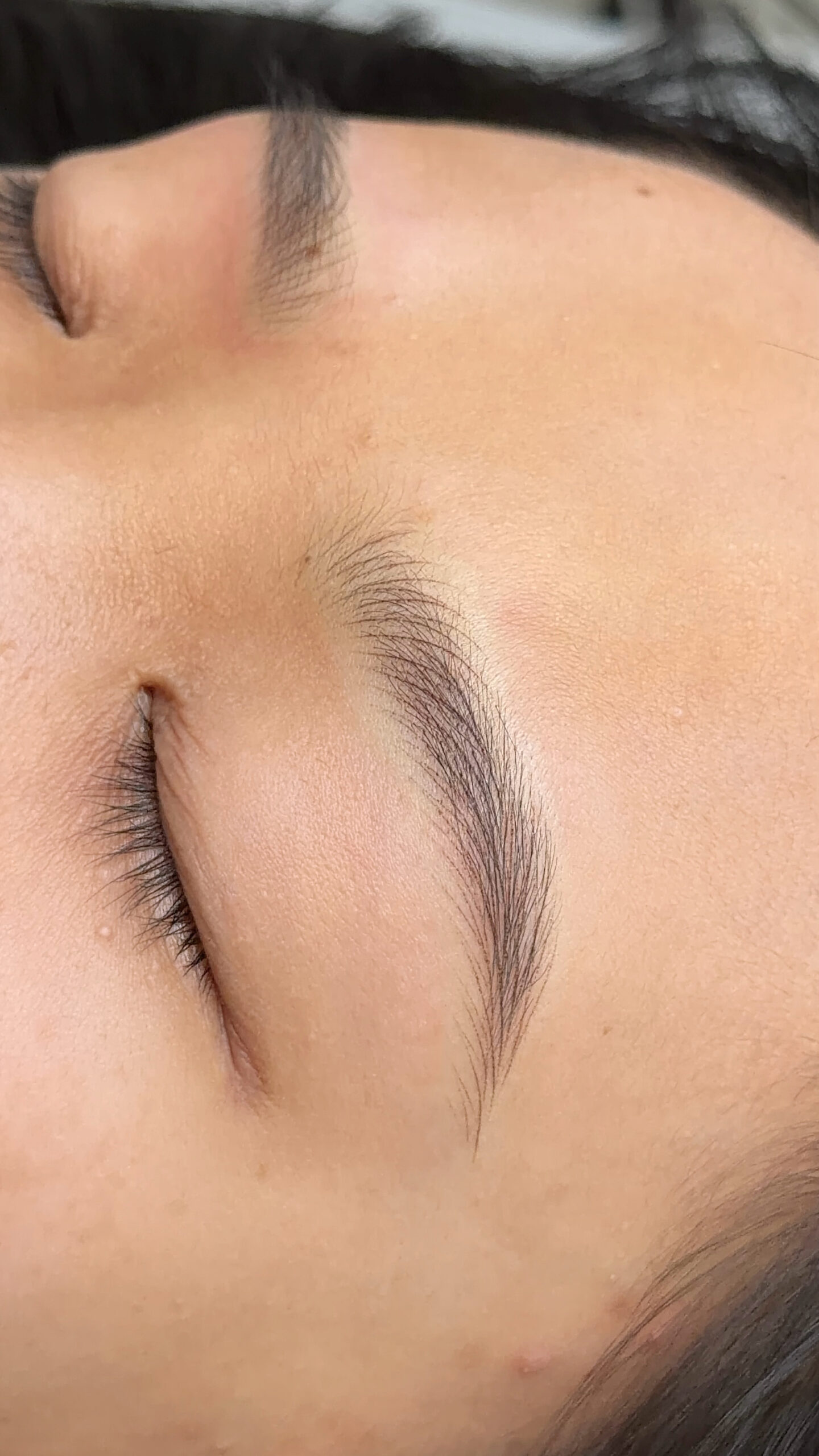 Nano brow close-up result – Katie Lash & Brow Melbourne